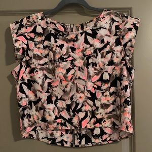 neon cal sleeve crop top